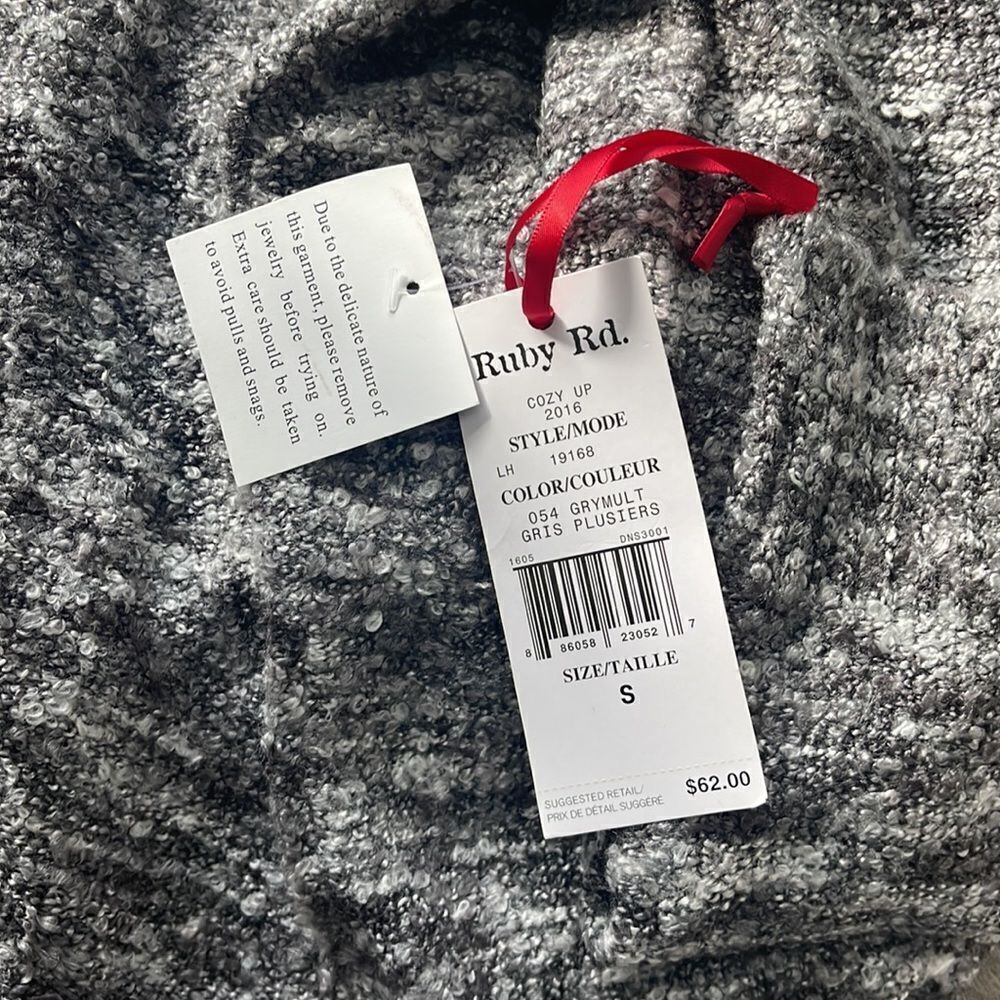Ruby Rd Boucle Fringe Sweater - Picture 3 of 3